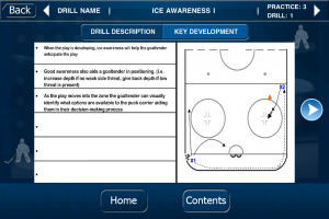 hockey goalie drill sample